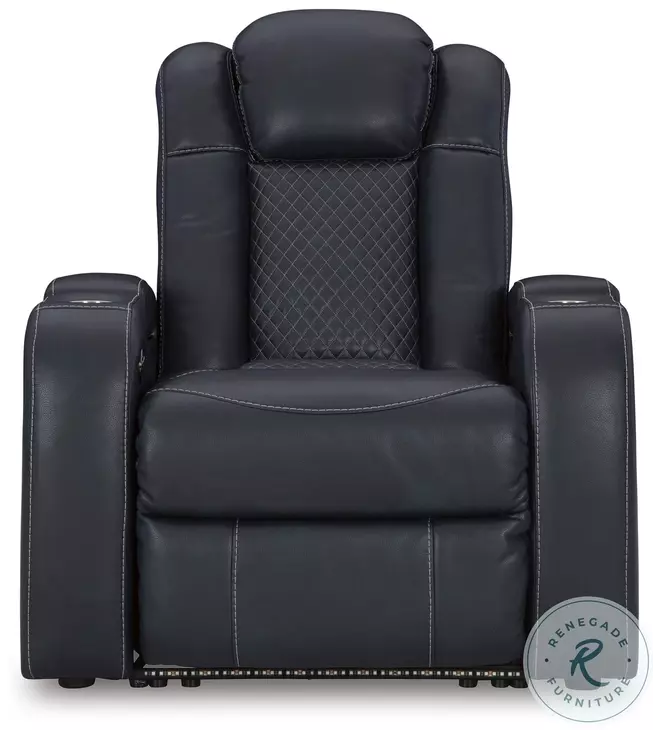 Fyne Dyme Sapphire Power Recliner with Adjustable Headrest