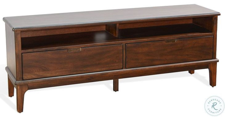 Rustic Refined Dark Brown 64" TV Console