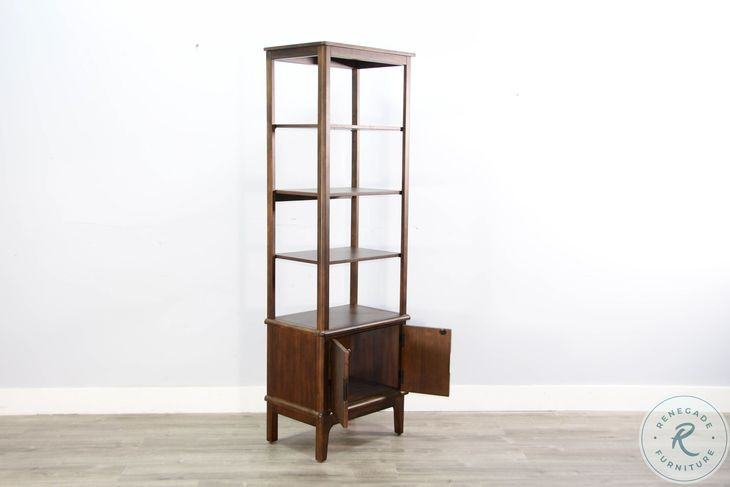 Monroe Grace Dark Brown 4 Shelf Pier