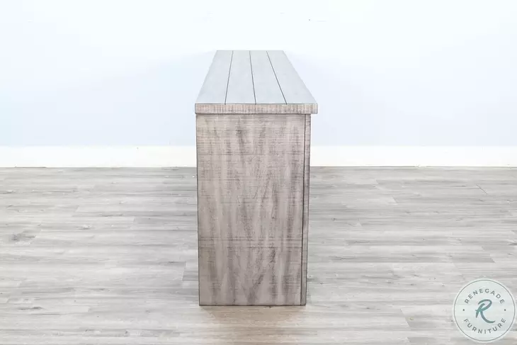 Crystal Ember Gray 79" Media Console with Electric Fireplace