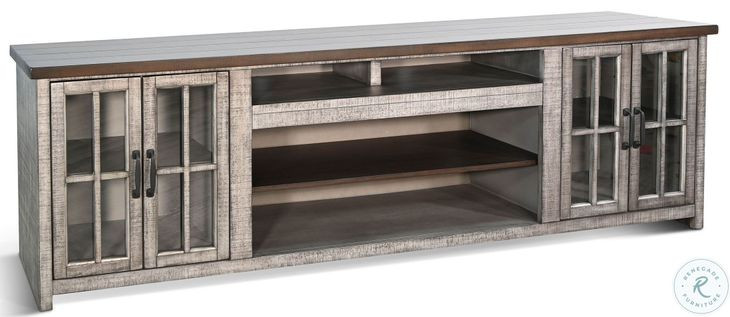 Elmcrest Gray 98" Media Console