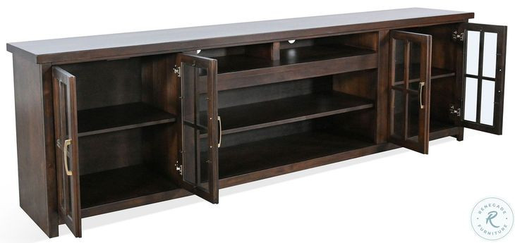 Noble Elm Dark Brown 98" Media Console