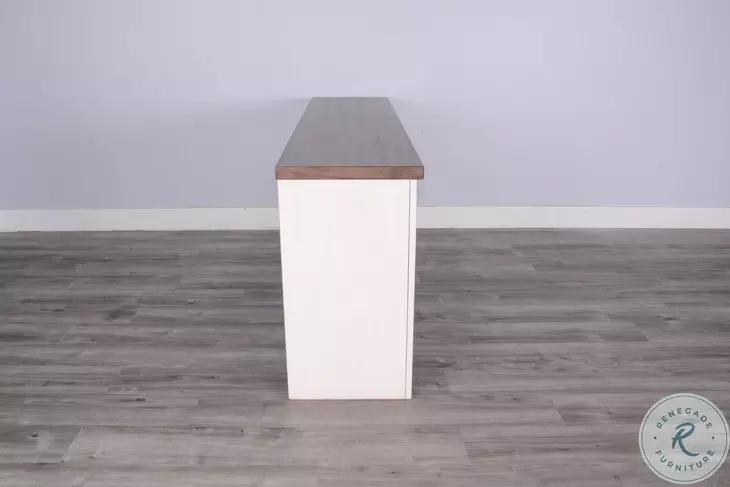 Noble Elm White 76" Media Console