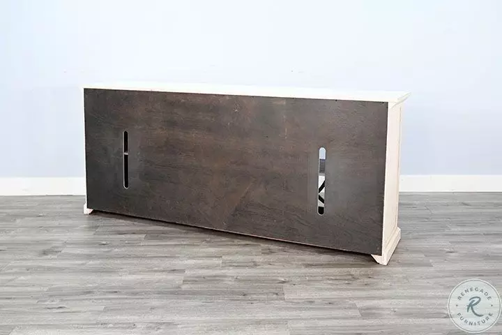Golden Hearth White 90" Media Console