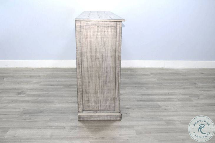 Hillside Hearth Gray 78" Media Console