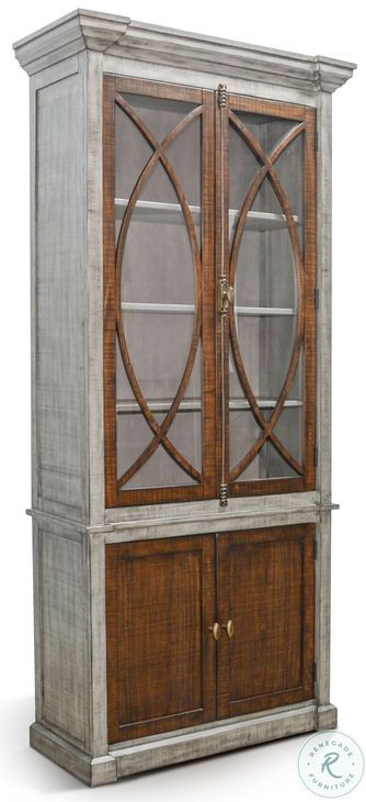 Hillside Hearth Gray 6 Shelf Pier