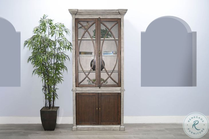 Hillside Hearth Gray 6 Shelf Pier