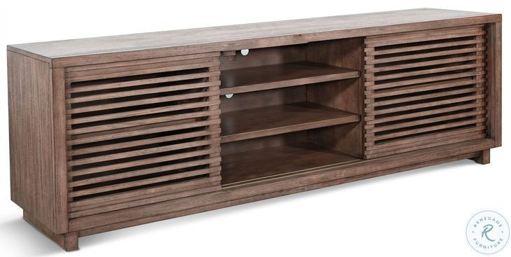 Hearthwood Haven Natural 2 Door 75" TV Console