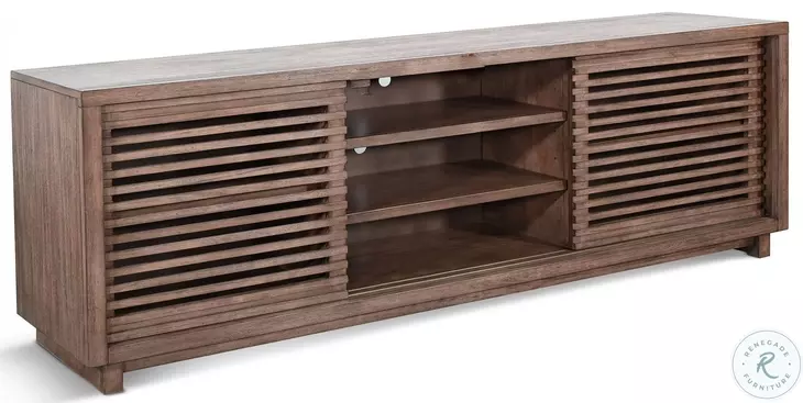 Hearthwood Haven Natural 2 Door 75" TV Console