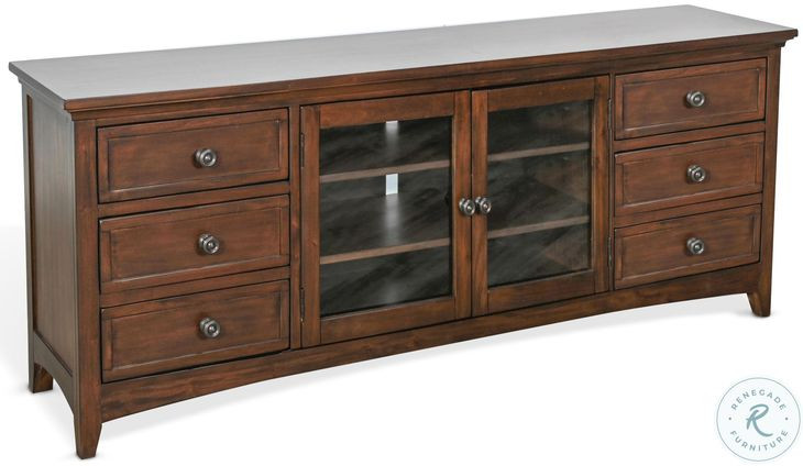 Willow Nest Dark Brown 62" Media Console