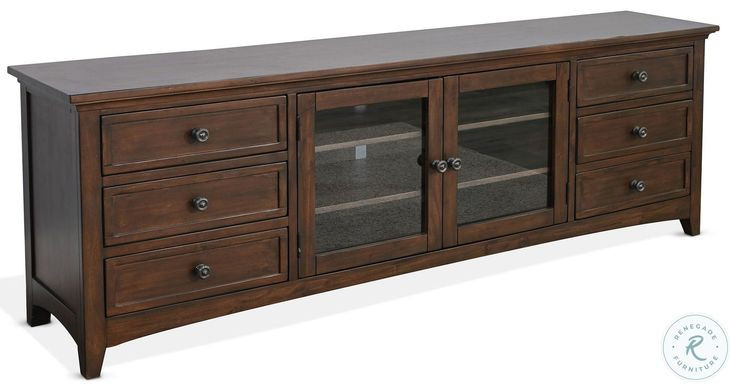 Ember Grace Dark Brown 82" Media Console