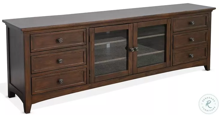 Ember Grace Dark Brown 82" Media Console