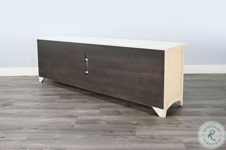 Willow Nest White 82" Media Console