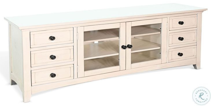 Willow Nest White 82" Media Console