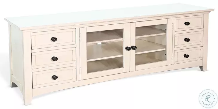 Willow Nest White 82" Media Console