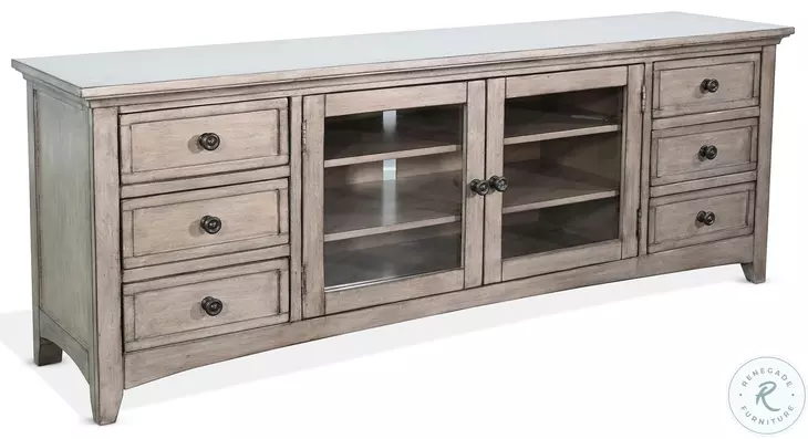 Willow Nest Gray 72" Media Console