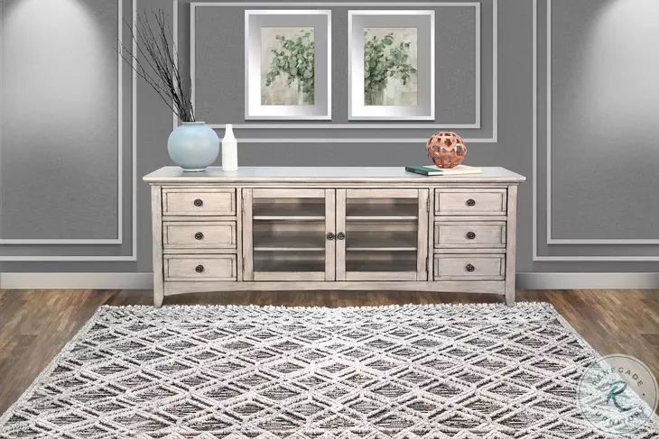 Willow Nest Gray 72" Media Console
