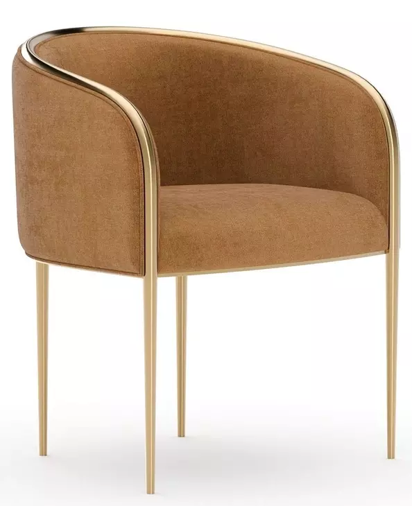 Tension Vintage Camel Upholstered Dining Chair