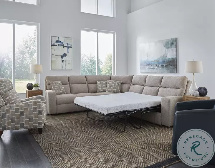 Bristol Journey Marble Triple Power Reclining Sectional