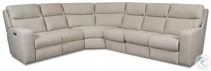 Bristol Journey Marble Triple Power Reclining Sectional