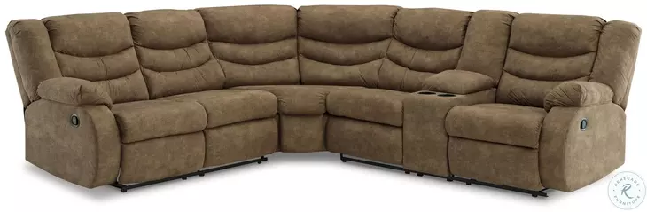 Partymate Brindle 2 Piece Reclining RAF Console Sectional