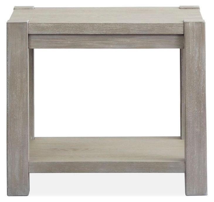 Gatehouse Calico Gray Rectangular End Table