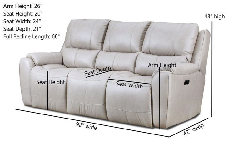 Westchester Platinum 92" Power Reclining Sofa with USB Charging