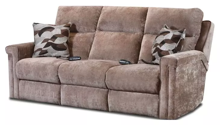 Madison Mink 88" Zero Gravity Triple Power Reclining Sofa with Heat Massage