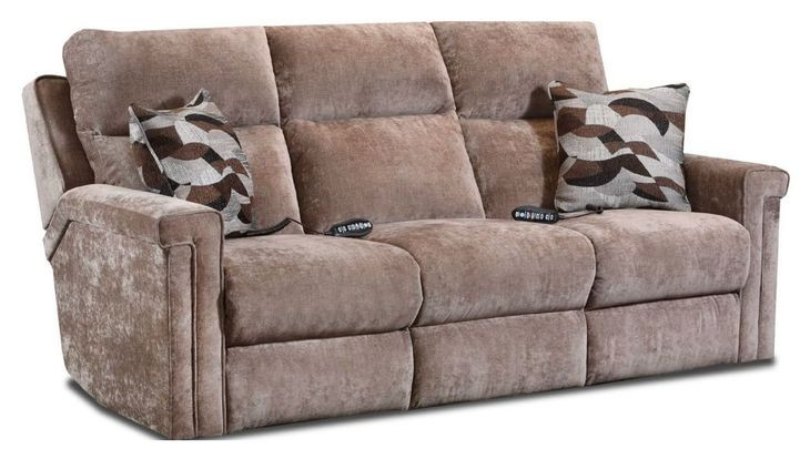 Madison Telluride Stone 88" Zero Gravity Triple Power Reclining Sofa with USB Charging