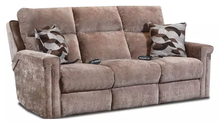 Madison Mink 88" Zero Gravity Triple Power Reclining Sofa with Heat Massage
