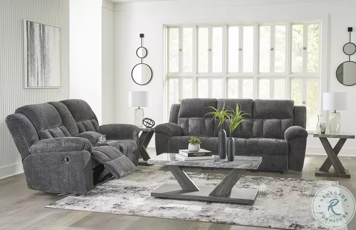 Frohn Graphite Reclining Living Room Set from Ashley