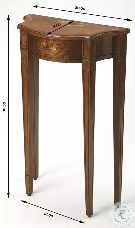 Chester Olive Ash Burl Console Table