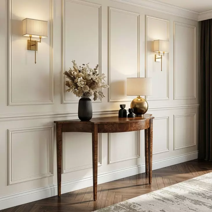 Chester Brown Demilune Console Table