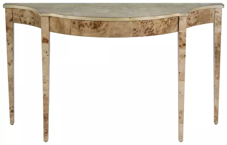 Chester Light Brown Demilune Console Table