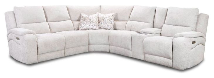 Brookfield Stone 6 Piece Modular Zero Gravity Triple Power Reclining Sectional with USB Charging