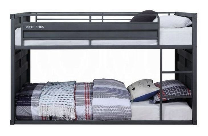 Cargo Gunmetal Twin Over Twin Bunk Bed