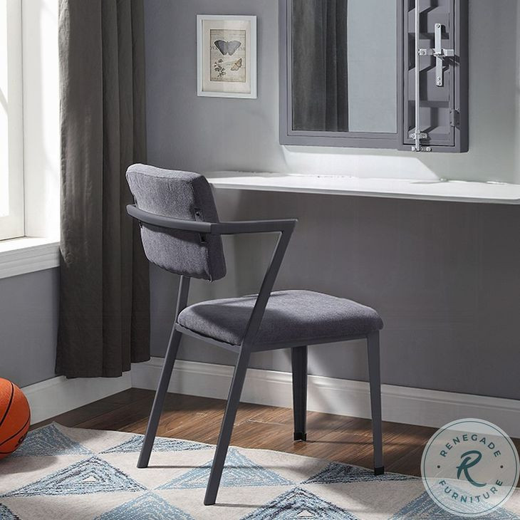 Cargo Gray Fabric and Gunmetal Office Chair