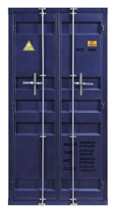 Cargo Blue 2 Door Wardrobe