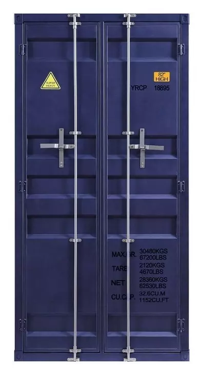 Cargo Blue 2 Door Wardrobe
