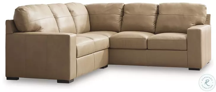 Bandon Toffee Leather 2 Piece LAF Sectional