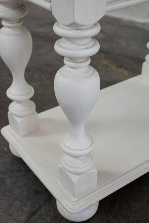 Jameson Pale Taupe and Antique Oak Rectangular Chairside Table