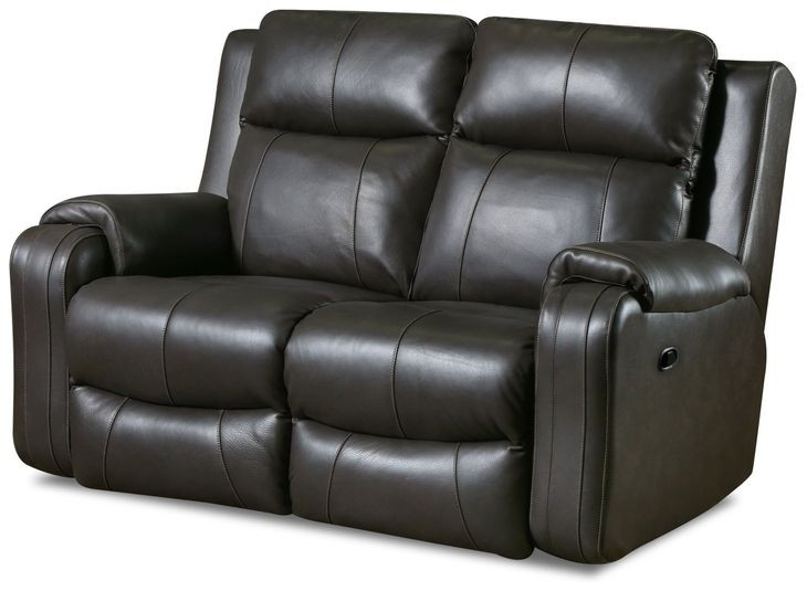 Contour Fossil Leather 60" Reclining Loveseat