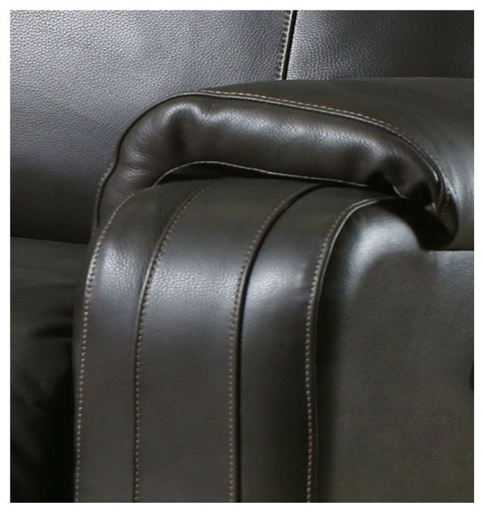 Contour Fossil Leather 60" Reclining Loveseat