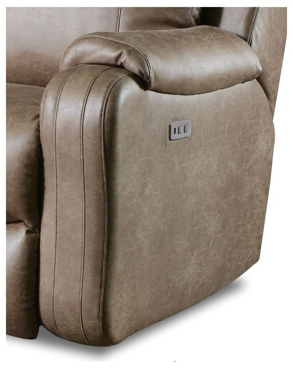 Contour Cocoa 60" Power Reclining Loveseat with USB Charging
