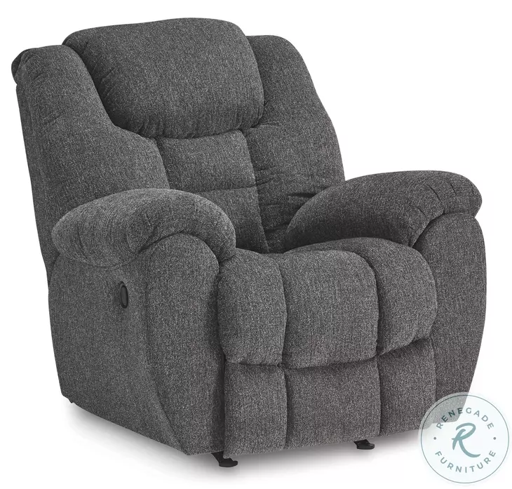 Foreside Charcoal Performance Fabric Rocker Recliner