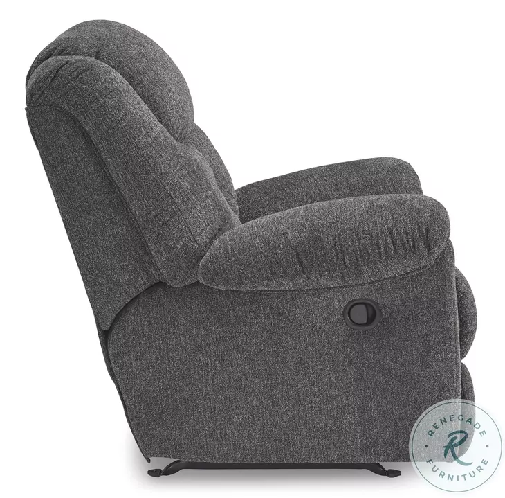 Foreside Charcoal Performance Fabric Reclining Living Room Set