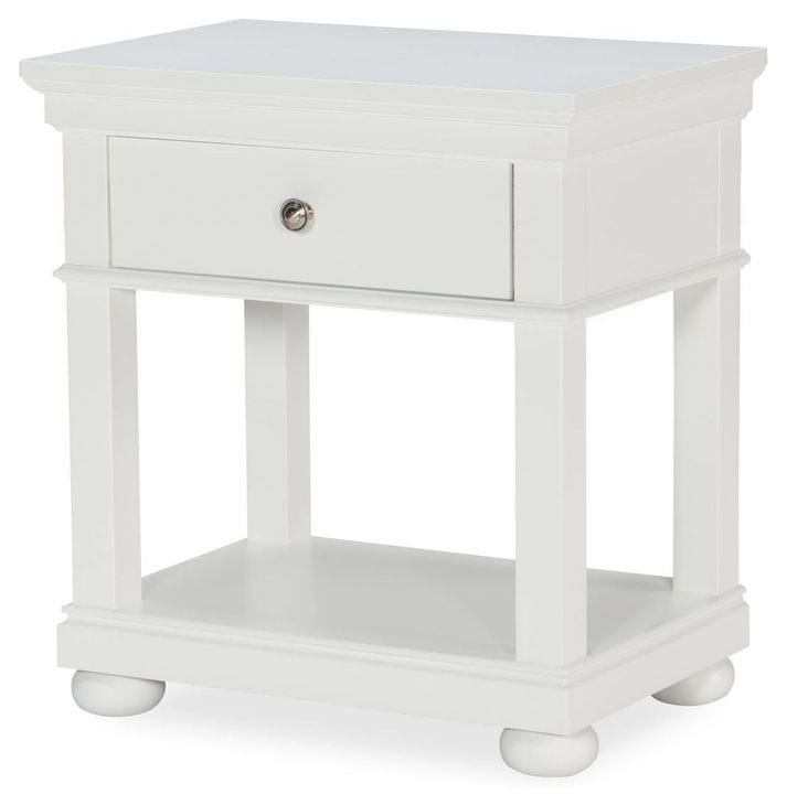Canterbury 2.0 Natural White 1 Drawer Nightstand with Motion Light