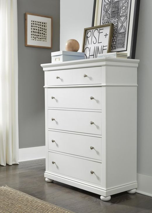 Canterbury 2.0 Natural White 5 Drawer Chest