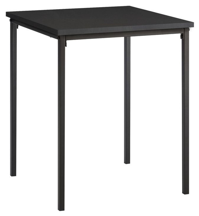 3827 Black Square Accent Table
