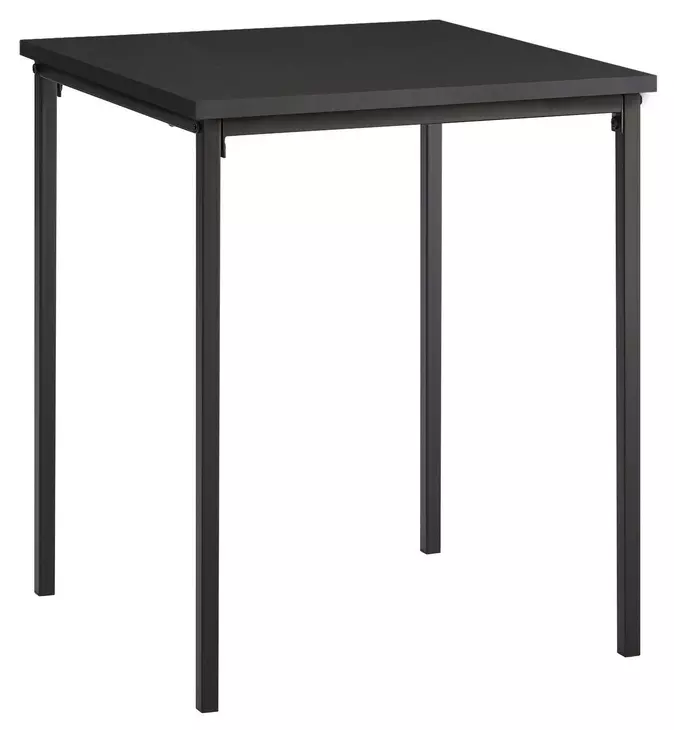3827 Black Square Accent Table